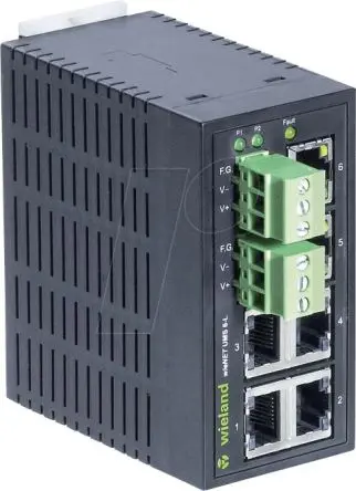 Produktfoto 1 von Wieland IP WIENET UMS 6-L Netzwerk Switch 6-Port Unmanaged 100Mbit/s