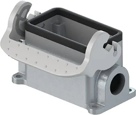 Produktfoto 1 von Wieland Bottom BAS GUT GM Gehäuse für robusten Stromversorgungsstecker 1 Hebel 1, Oberfläche Gehäuse, 6+E, IP54