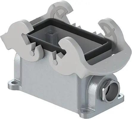 Produktfoto 1 von Wieland Bottom BAS GUT GC Gehäuse für robusten Stromversorgungsstecker Doppelter Hebel 2, Oberfläche 10 Gehäuse, 10+E,