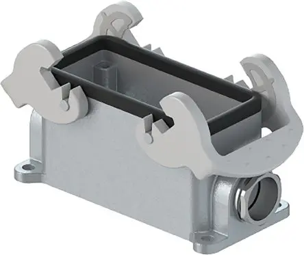 Wieland Bottom BAS GUT GC Gehäuse für robusten Stromversorgungsstecker Doppelter Hebel 2, Oberfläche 24 Gehäuse, 24+E,