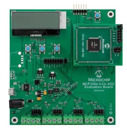 Produktfoto 1 von Microchip Evaluierungsplatine für PIC32 MCUs, MCP3564 ADC Evaluierungsboard V2 für PIC32 MCUs Evaluierungsplatine