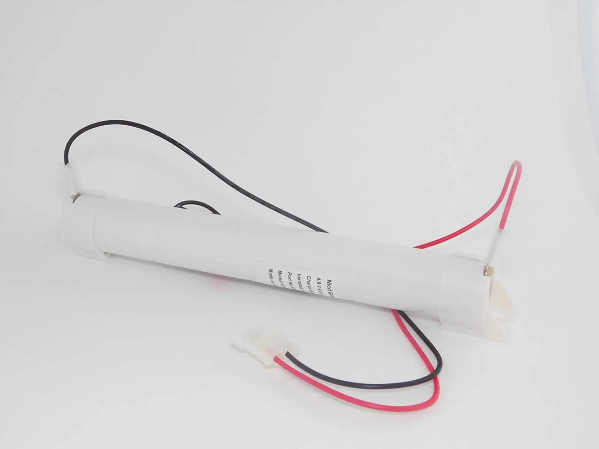 Produktfoto 1 von RS PRO NiCd D Akkupack, 4-Zellen D 4.8V / 4Ah, Draht-Anschluss