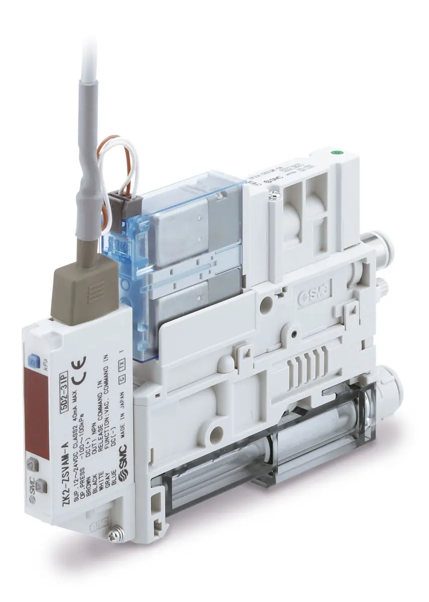 Produktfoto 1 von SMC ZK2A Vakuumerzeuger, 10mm Düse, 56l/min, bis -0.91bar