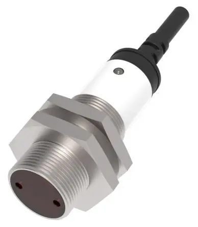 Produktfoto 1 von RS PRO zylindrisch Optischer Sensor, Durchgangsstrahl, Bereich 20 m, NPN Schließer/Öffner Ausgang, Anschlusskabel
