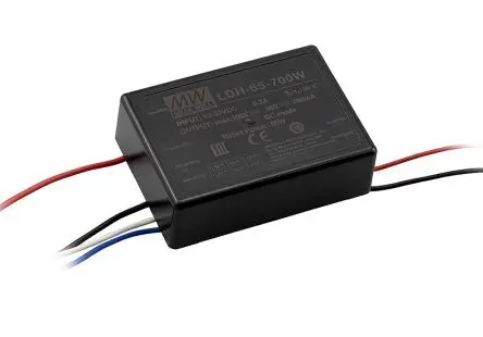 Produktfoto 1 von MEAN WELL LED-Treiber, 65 W 32V, 9.5 V LED-Treiber 1400mA, Ausgang 80V Pulsbreitenmodulation