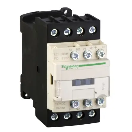 Produktfoto 1 von Schneider Electric TeSyS D Schütz 110V dc-Spule, 4-polig, 690V / 20 A 110V dc 2 Schließer/2 Öffner Motorsteuerung,