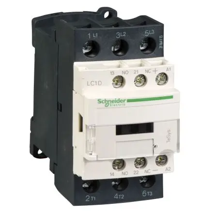 Produktfoto 1 von Schneider Electric TeSyS D Schütz 24V dc-Spule, 3-polig, 440V / 32 A 24V dc 18.5 kW 3 Schließer Motorsteuerung,