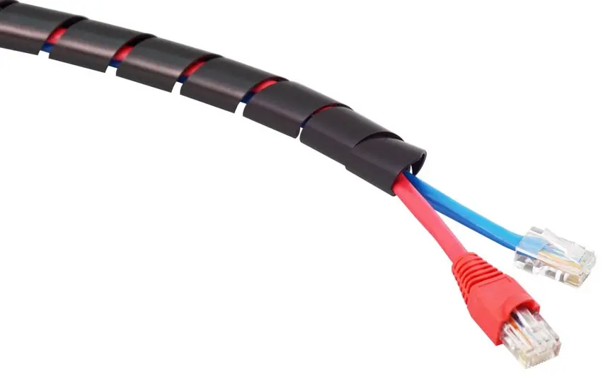 Produktfoto 1 von RS PRO KS Spiral-Kabelumwicklung / 50 mm Polyethylen Schwarz, für Kabel-Ø 19 mm, Länge 30.5 m