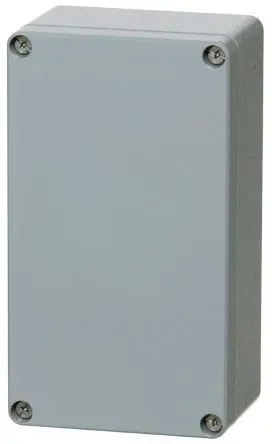 Produktfoto 1 von Fibox ALU; Universalgehäuse; Aluminium; Schwarz RAL 7001; IK08 IP68, IP67, IP66 Breite 125 mm Höhe 81 mm Länge 222 mm