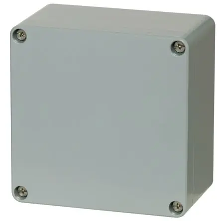Produktfoto 1 von Fibox ALU; Universalgehäuse; Aluminium; Schwarz RAL 7001; IK08 IP67, IP68, IP66 Breite 91 mm Höhe 162 mm Länge 163 mm