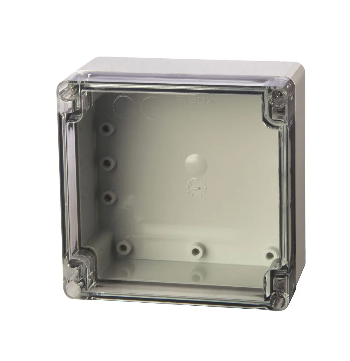 Produktfoto 1 von Fibox PC; Universalgehäuse; Polycarbonat; Hellgrau; IK08, IK07 IP66, IP40 Breite 65 mm Höhe 120 mm Länge 122 mm