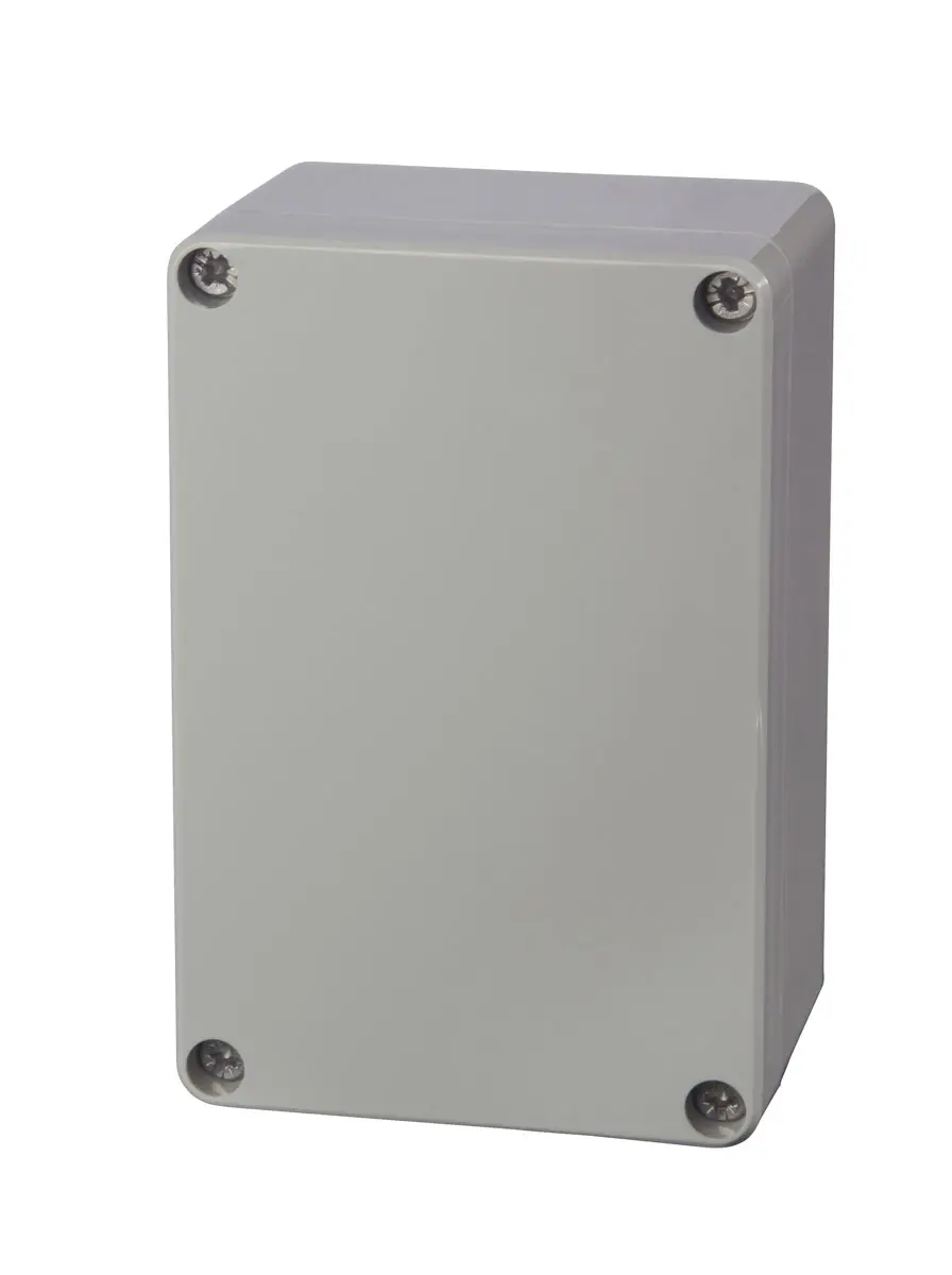 Produktfoto 1 von Fibox PC; Universalgehäuse; Polycarbonat; Hellgrau; IK07, IK08 IP40, IP66 Breite 60 mm Höhe 80 mm Länge 120 mm