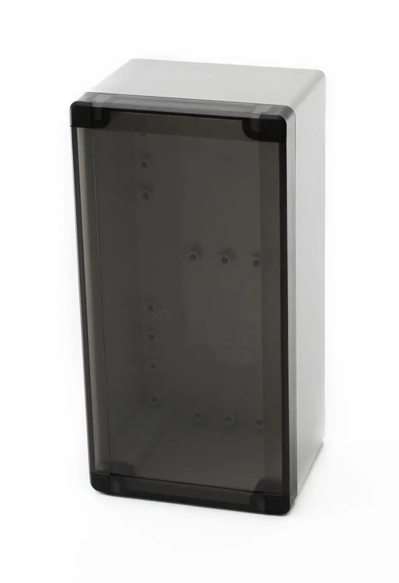 Produktfoto 1 von Fibox PC; Universalgehäuse; Polycarbonat; Hellgrau; IK07 IP40, IP66 Breite 121 mm Höhe 200 mm Länge 360 mm