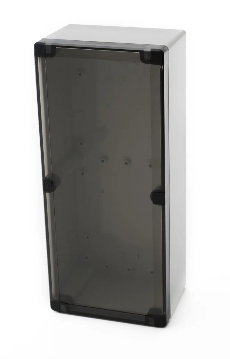 Produktfoto 1 von Fibox PC; Universalgehäuse; Polycarbonat; Hellgrau; IK08, IK07 IP66, IP40 Breite 101 mm Höhe 150 mm Länge 340 mm