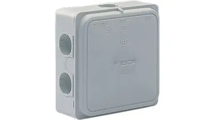 Produktfoto 1 von Fibox Polypropylen Abzweigdose Hellgrau IP65 Breite 110mm Höhe 49 mm Länge 110 mm