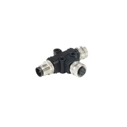 Bulgin, T M12 Rundsteckverbinder Adapter M12, IP67 Buchse 5 M12 Stecker