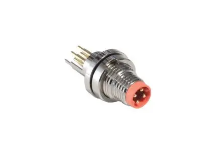 Bulgin Buccaneer M8 9.6 mm M8 Rundsteckverbinder Stecker 4-polig Stecker 3A Frontmontage IP67