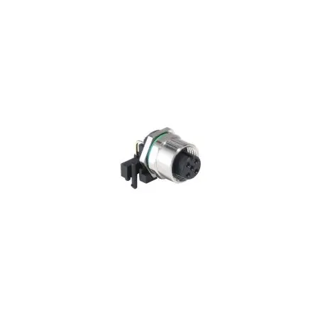 Bulgin Buccaneer M12 M12 Rundsteckverbinder Buchse 4-polig, Tafelmontage Leiterplatte IP 67