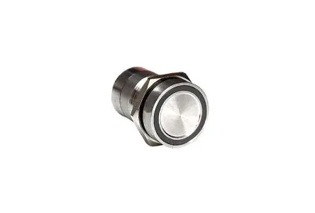 Produktfoto 1 von Bulgin MC16 Kapazitiver Schalter Kapazitiv Tastend Nein 12V dc / 24V dc Ein-Aus Edelstahl Beleuchtet, Grün, Rot / 500mA,