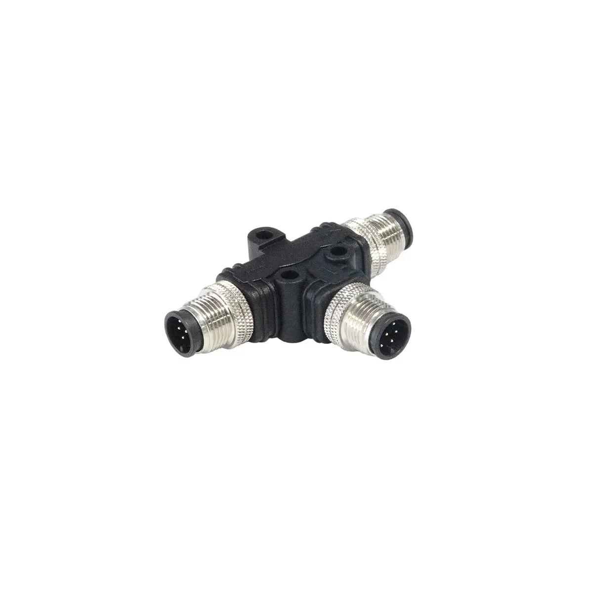 Produktfoto 1 von Bulgin, T M12 Rundsteckverbinder Adapter M12, IP40 8 M12 Stecker