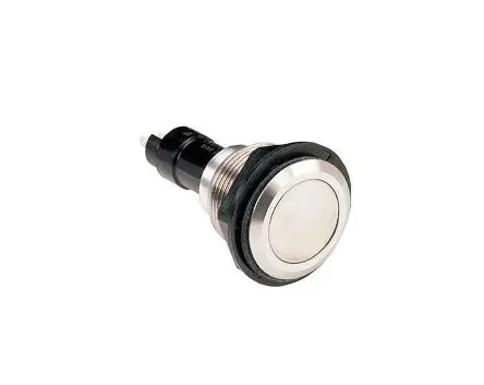 Produktfoto 1 von Bulgin 0918 Druckschalter Tastend Panel Ø 7.1 mm, SPST 250 V ac, IP65