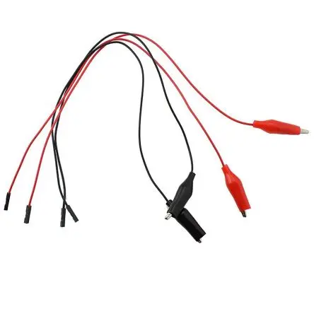 Produktfoto 1 von Kitronik BBC micro:bit-Erweiterung Krokodilklemmenkabel / Buchse, Rot, Schwarz 300 mm