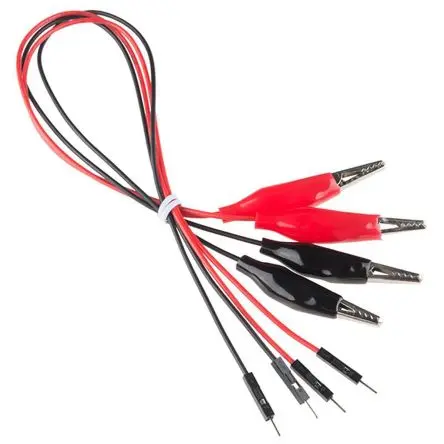 Produktfoto 1 von Kitronik BBC micro:bit-Erweiterung Krokodilklemmenkabel / Stecker, Rot, Schwarz 300 mm