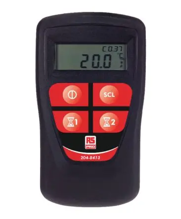 Produktfoto 1 von RS PRO Digitales Thermometer, Legionellen, 1 bis 1370 °C ±0.2°C (±0.1 %) max, Messelement Typ Typ T, K