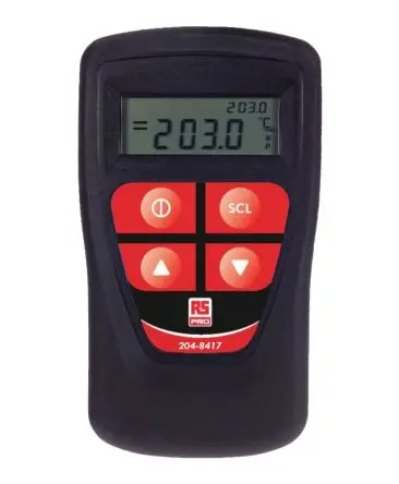 Produktfoto 1 von RS PRO Digital-Thermometer, Thermoelement, 2 bis 13720 °C ±0.2°C (±0.1 %) max, Messelement Typ Typ R, K, Typ T, Typ S,