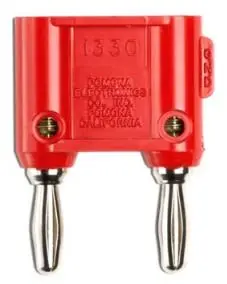 Fluke 4 mm Bananenstecker Rot, Kontakt vernickelt, 5000V / 15A, Schraubanschluss