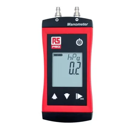 Produktfoto 1 von RS PRO RS 1113 Differenzial Druckmessgerät 2 ±0.2 %, -0.2 → 2 bar