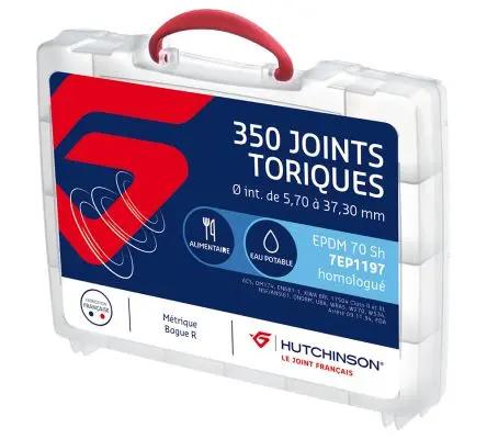 Produktfoto 1 von Hutchinson Le Joint Français Ethylen-Propylen-Dien-Monomer O-Ring-Satz, Dichtungsring ,Gummidichtung