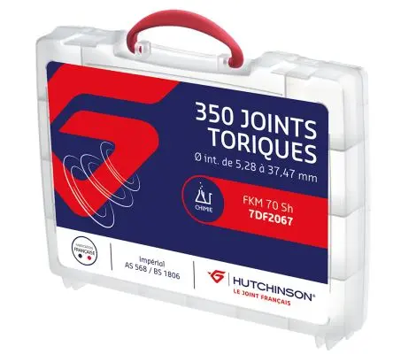 Produktfoto 1 von Hutchinson Le Joint Français Fluorelastomer O-Ring-Satz, Dichtungsring ,Gummidichtung