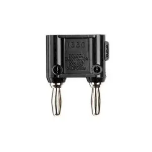 Produktfoto 1 von Fluke 4 mm Stecker Schwarz Bananenstecker, Kontakt Nickel, 5kV 15A, Schraubanschluss