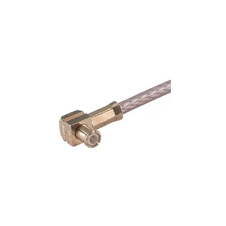 Produktfoto 1 von Huber+Suhner 16_MCX-50-2-11/111_NH Stecker Koaxialsteckverbinder MCX-Steckverbinder, Kabel, für Koaxial-Kabel, 50 Ω
