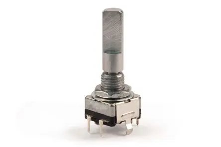 Produktfoto 1 von Bourns Drehgeber 20 Impulse/Umdrehung Impulse/U Inkrementalgeber, mit 6 mm, Flacher Metallschaft, Digital