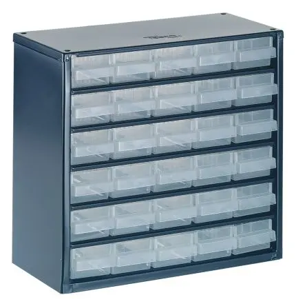 Produktfoto 1 von Raaco 30 Stahl Schubladenmagazin Blau, 283 mm x 306mm x 150 mm