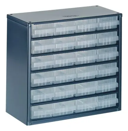 Produktfoto 1 von Raaco 24 Stahl Schubladenmagazin Blau, 283 mm x 306mm x 150 mm