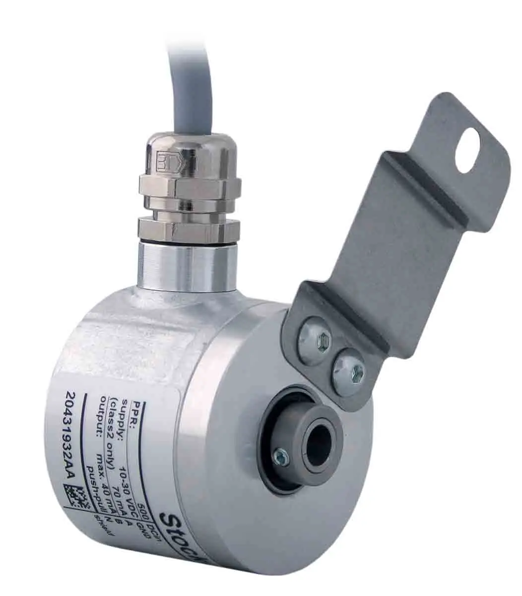 Produktfoto 1 von RS PRO Inkremental Drehgeber Inkremental 500/U, 12000U/min, 10 → 30 V dc, Gegentakt Hohlwelle mit Ø 6mm Schaft