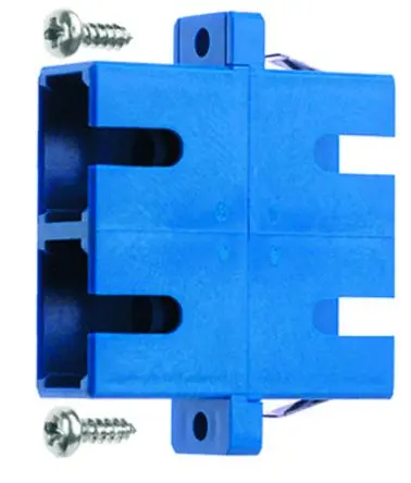 Produktfoto 1 von Telegärtner LWL-Adapter, T-ST, Multimodus, Simplex, 0.4dB IL, 125 μm, Kabel ø 3 mm, Blau
