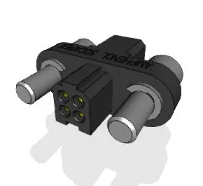 Amphenol Socapex MHDAS Leiterplatten-Stiftleiste Stecker Gerade, 4-polig / 2-reihig, Raster 1.27mm, Crimp-Anschluss,