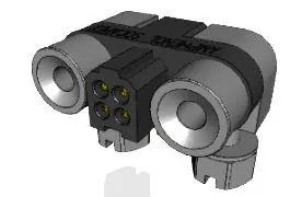 Produktfoto 1 von Amphenol Socapex MHDAS Leiterplatten-Stiftleiste Stecker gewinkelt, 4-polig / 2-reihig, Raster 1.27mm,