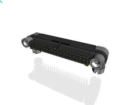 Produktfoto 1 von Amphenol Socapex MHDAS Leiterplatten-Stiftleiste Stecker gewinkelt, 40-polig / 2-reihig, Raster 1.27mm,