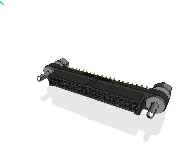 Produktfoto 1 von Amphenol Socapex MHDAS Leiterplatten-Stiftleiste Stecker Gerade, 40-polig / 2-reihig, Raster 1.27mm,