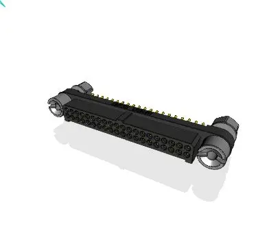 Produktfoto 1 von Amphenol Socapex MHDAS Leiterplatten-Stiftleiste Stecker Gerade, 40-polig / 2-reihig, Raster 1.27mm,