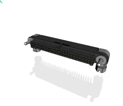 Produktfoto 1 von Amphenol Socapex MHDAS Leiterplatten-Stiftleiste Stecker gewinkelt, 50-polig / 2-reihig, Raster 1.27mm,