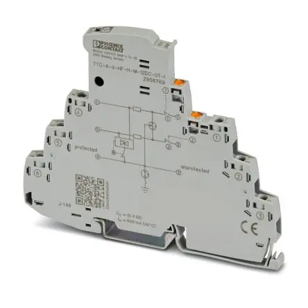 Produktfoto 1 von Phoenix Contact, Überspannungsschutz, 140 V 20 kA DIN-Hutschiene Surge Protection Device TTC