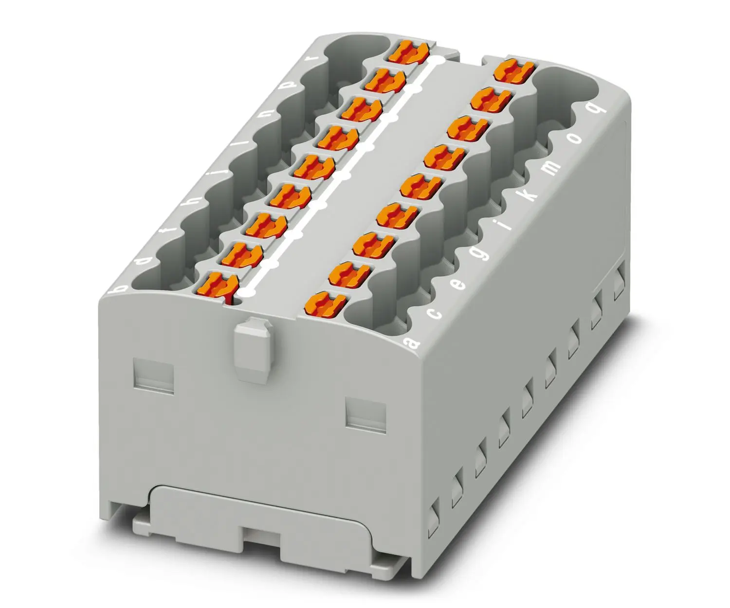 Produktfoto 1 von Phoenix Contact Verteilerblock 18-polig / 450 V 17.5A, Polyamid Grau, IP20