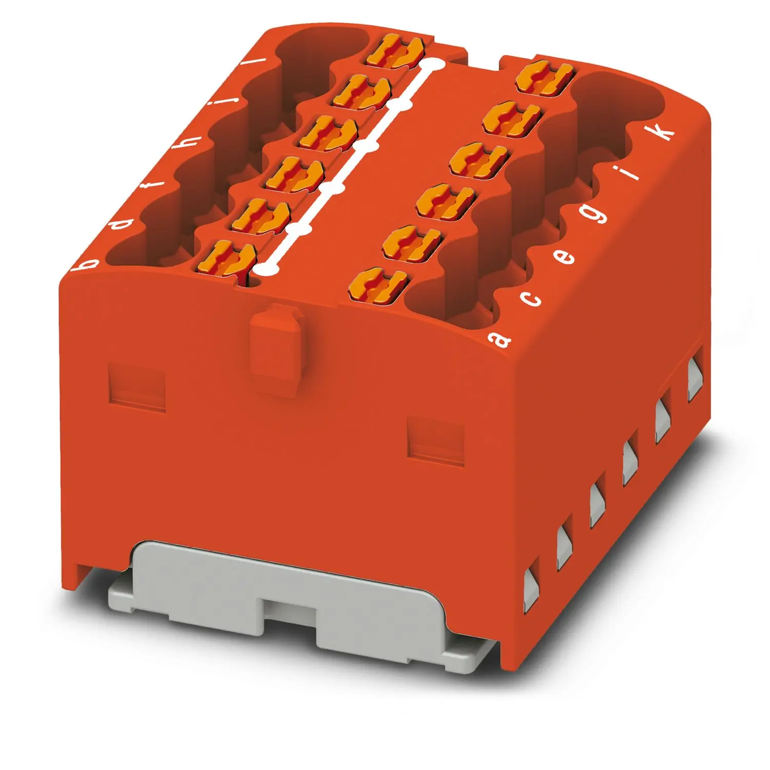 Produktfoto 1 von Phoenix Contact Verteilerblock 12-polig / 450 V 17.5A, Polyamid Rot, IP20