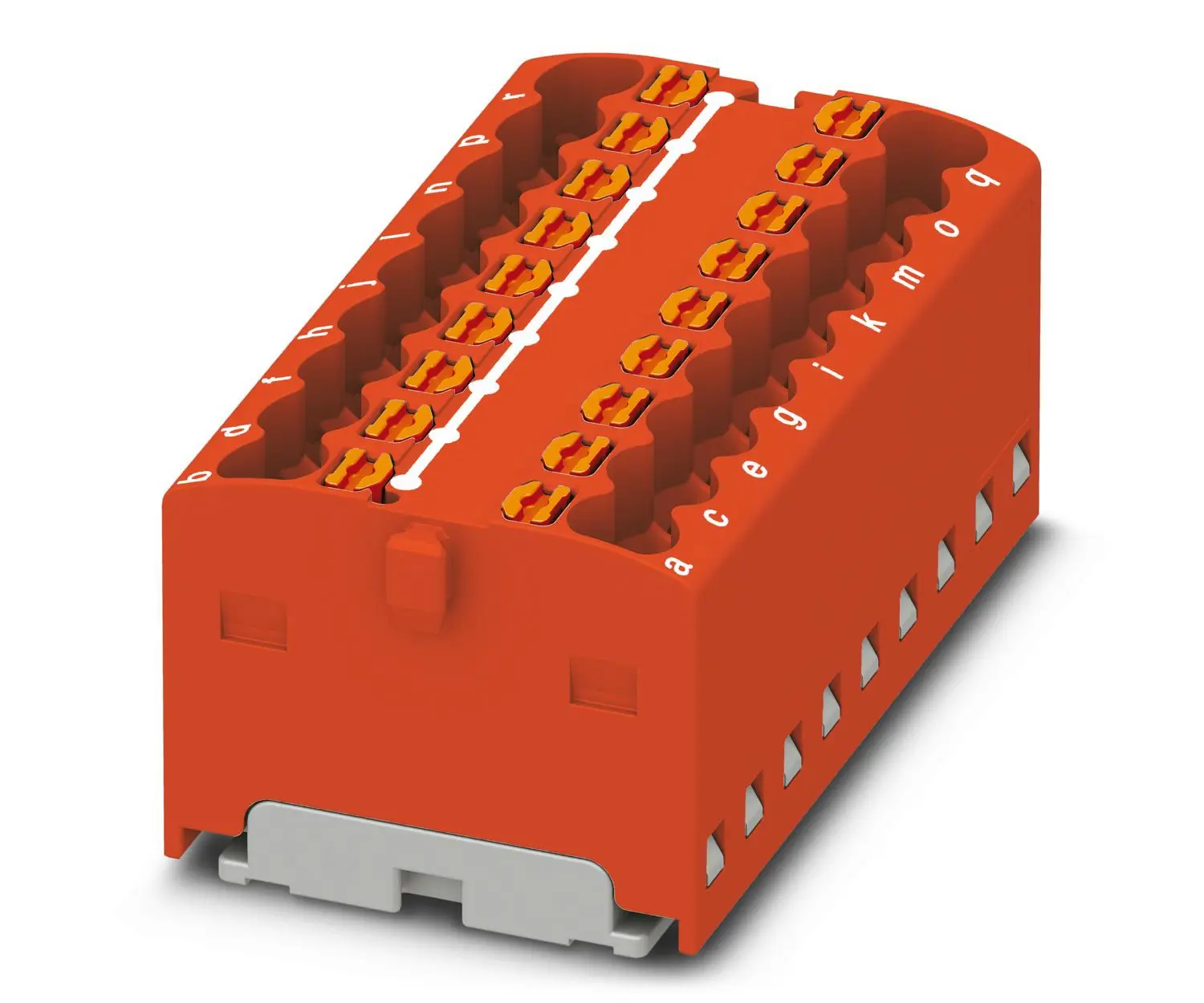 Produktfoto 1 von Phoenix Contact Verteilerblock 18-polig / 450 V 17.5A, Polyamid Rot, IP20